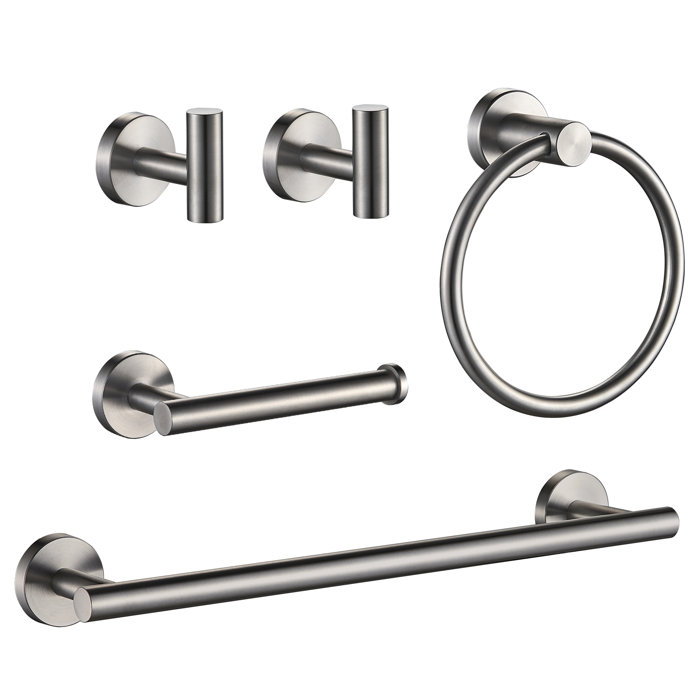 FORIOUS 5 - Piece Bathroom Hardware Set & Reviews | Wayfair